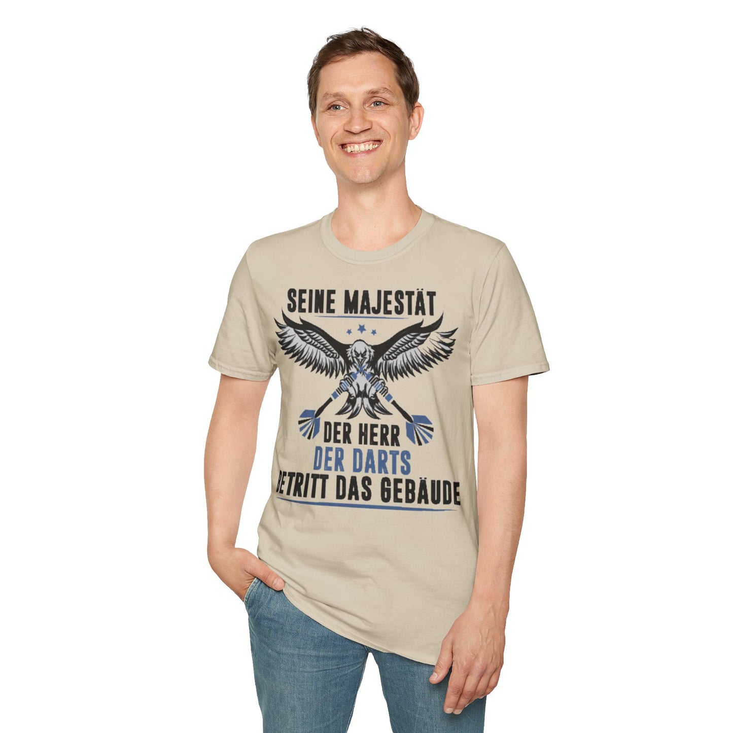 T-Shirt — 'Seine Majestät' Darts Player Tee (German)