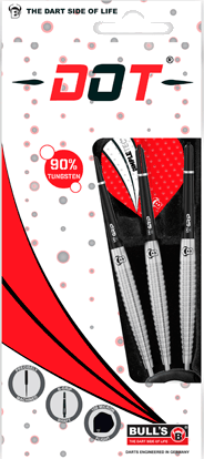 BULL'S Dot D6 90% Tungsten Steeldarts