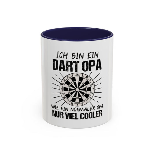 Dart Opa Kaffee Tasse – „Ich bin ein Dart Opa“ Funny German Grandpa Gift (325 ml)