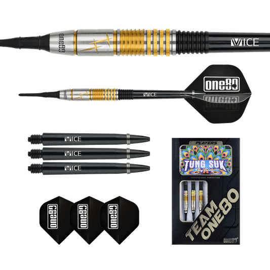 ONE80 Tung Suk Softtip 21g (Black/Gold)