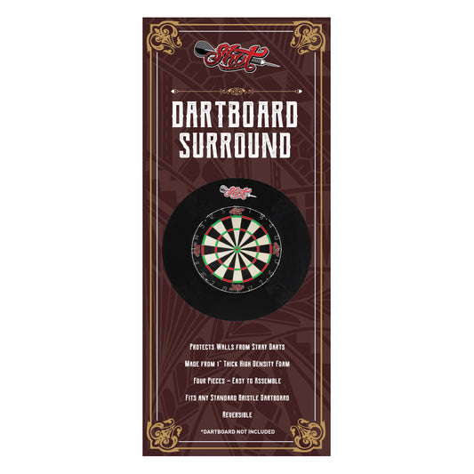 Shot 4teiliges Dartboard Surround Black