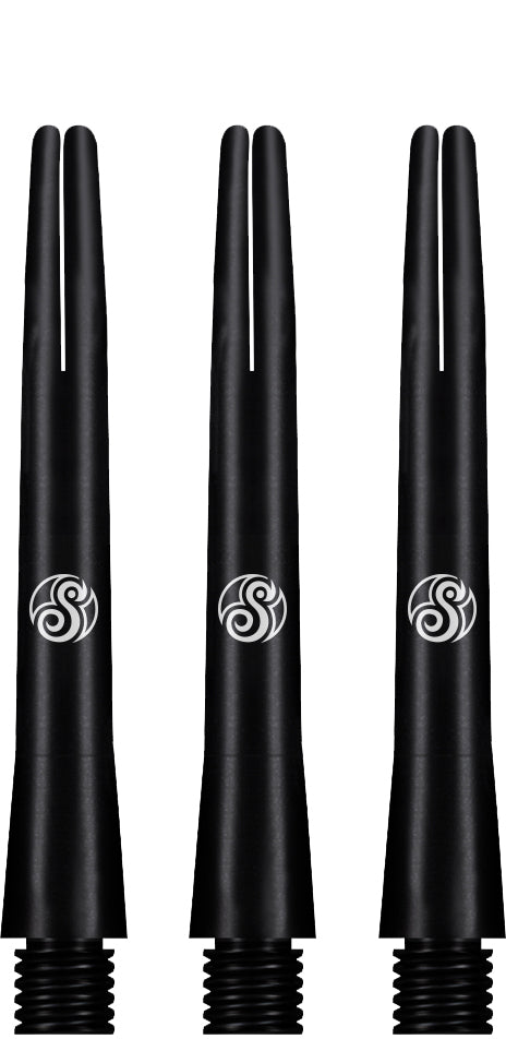 Shot Aluminium Black Shafts