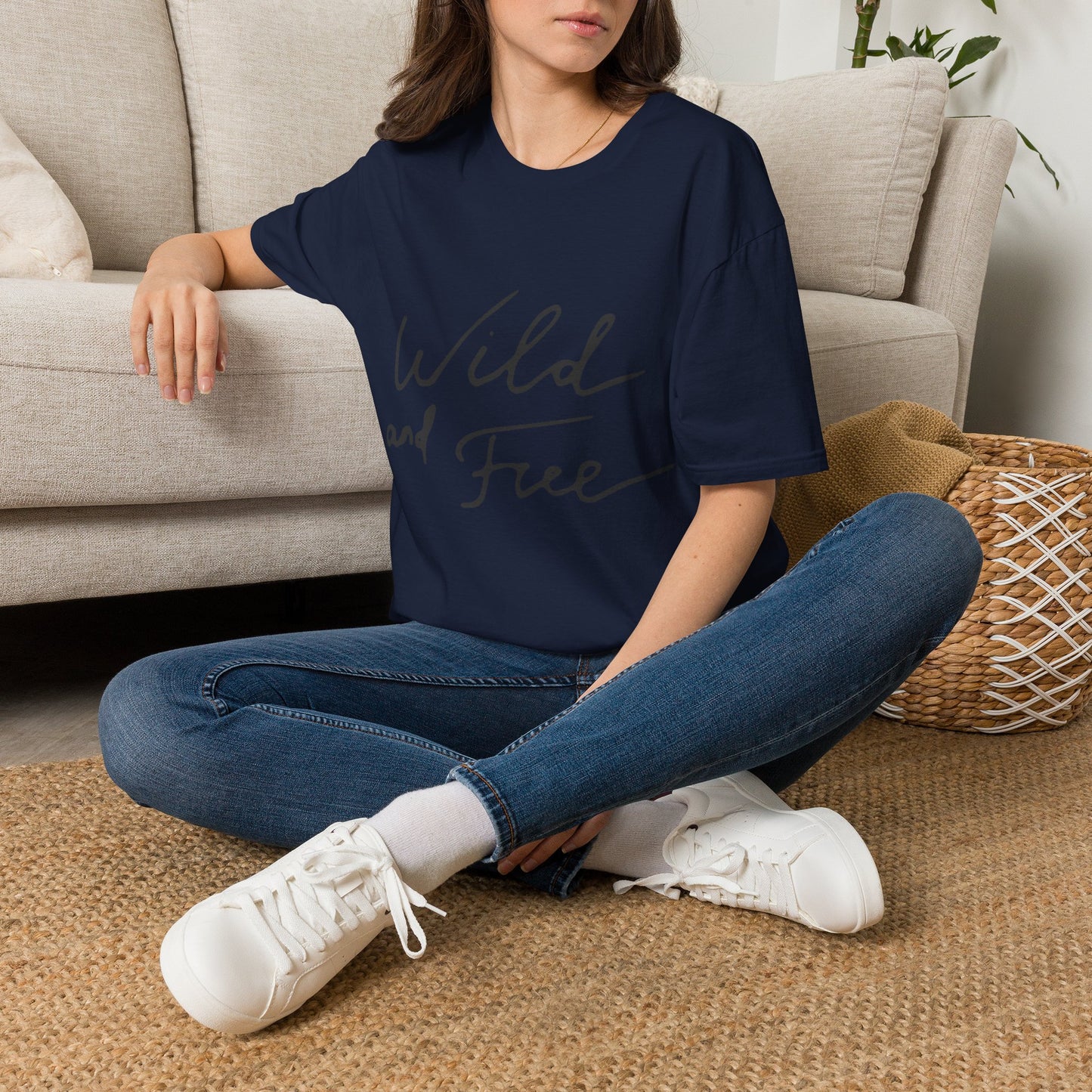 Wild and Free T-Shirt — Casual Script Tee for Adventurous Spirits
