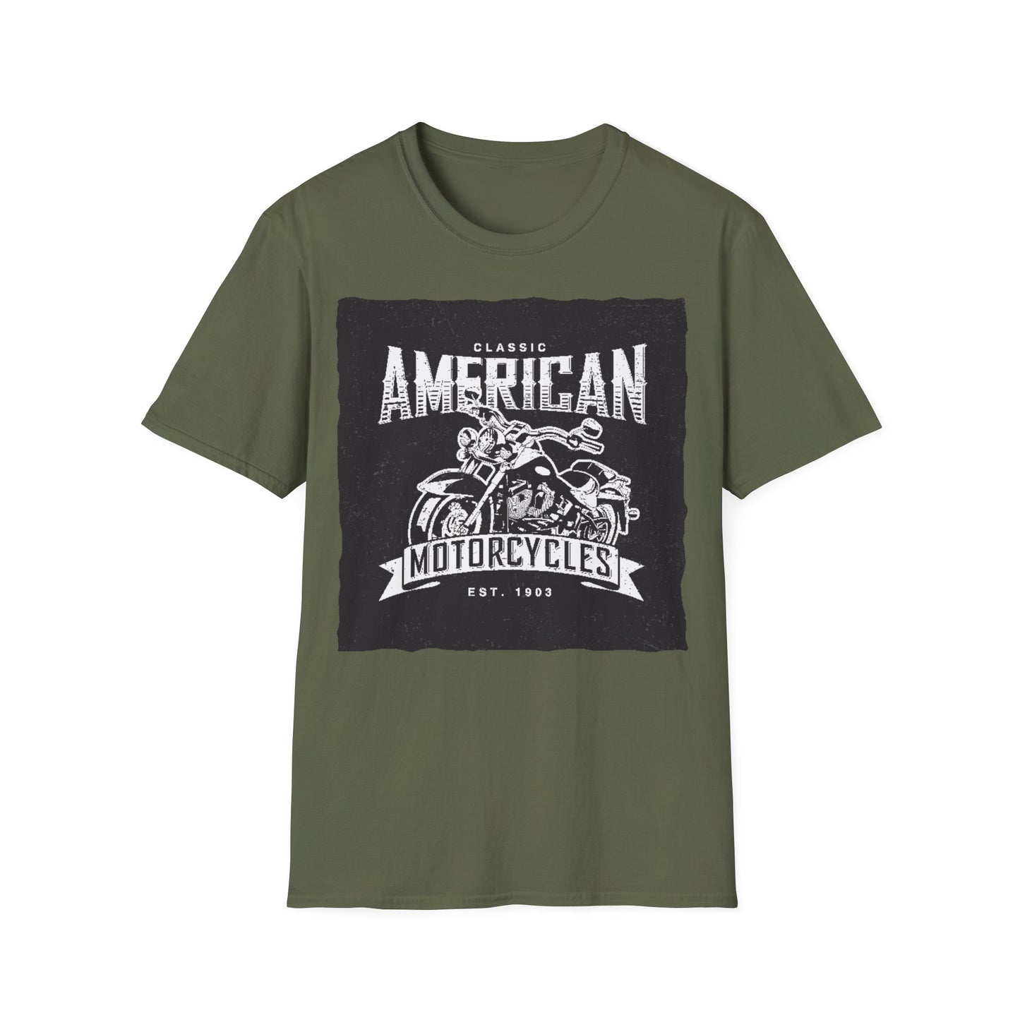 Classic American Motorcycles T-Shirt — Vintage Biker Graphic Tee