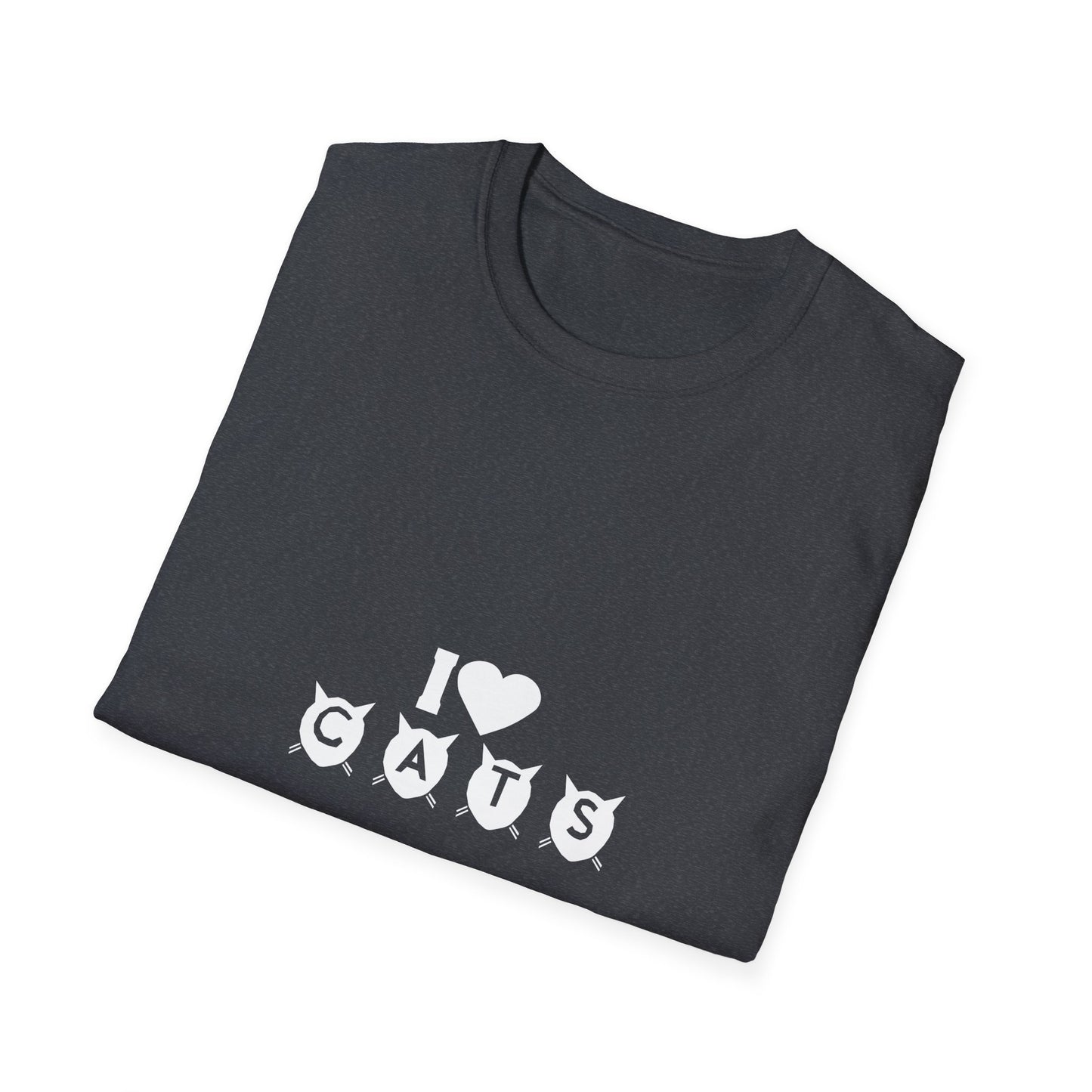 I  Cats T-Shirt – Cute Cat Silhouette Love Tee for Cat Lovers