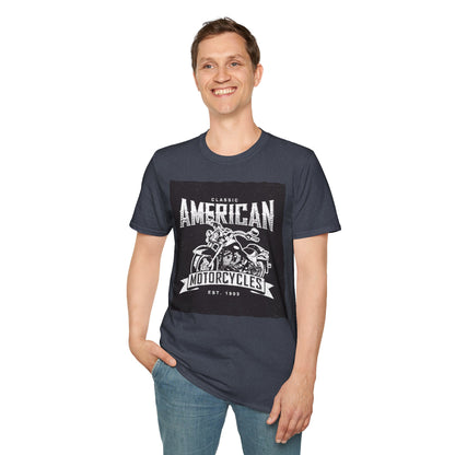 Classic American Motorcycles T-Shirt — Vintage Biker Graphic Tee