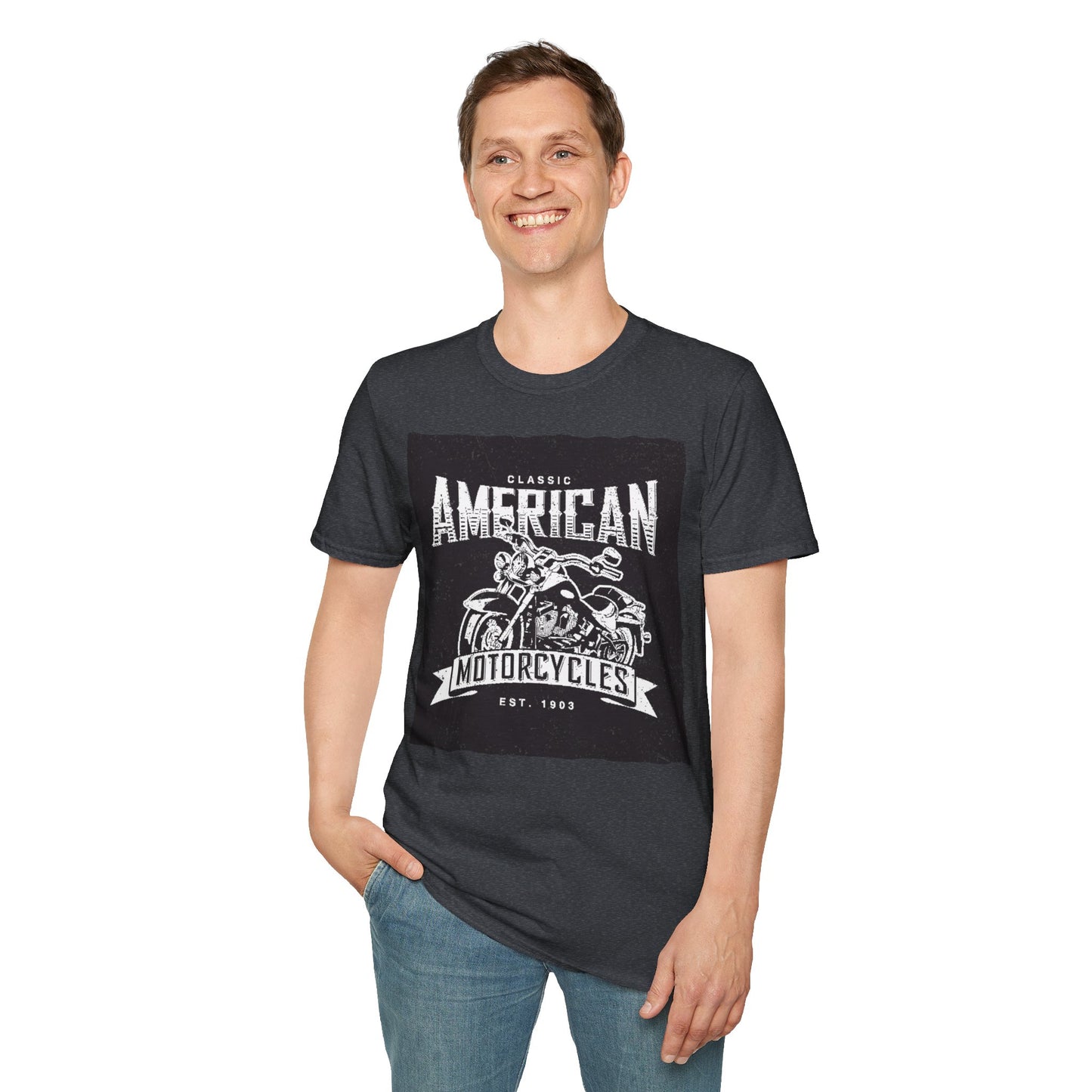 Classic American Motorcycles T-Shirt — Vintage Biker Graphic Tee