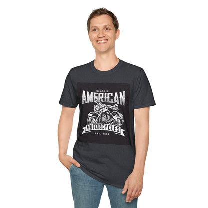 Classic American Motorcycles T-Shirt — Vintage Biker Graphic Tee