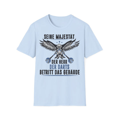T-Shirt — 'Seine Majestät' Darts Player Tee (German)