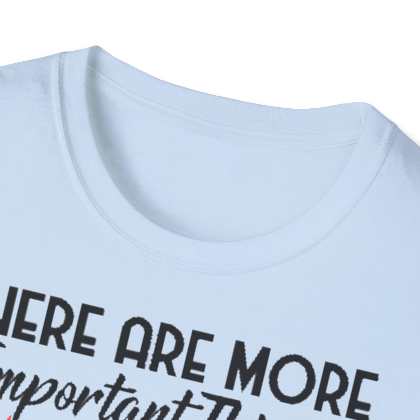 Darts T-Shirt — "There Are More Important Things Than Darts But What?"