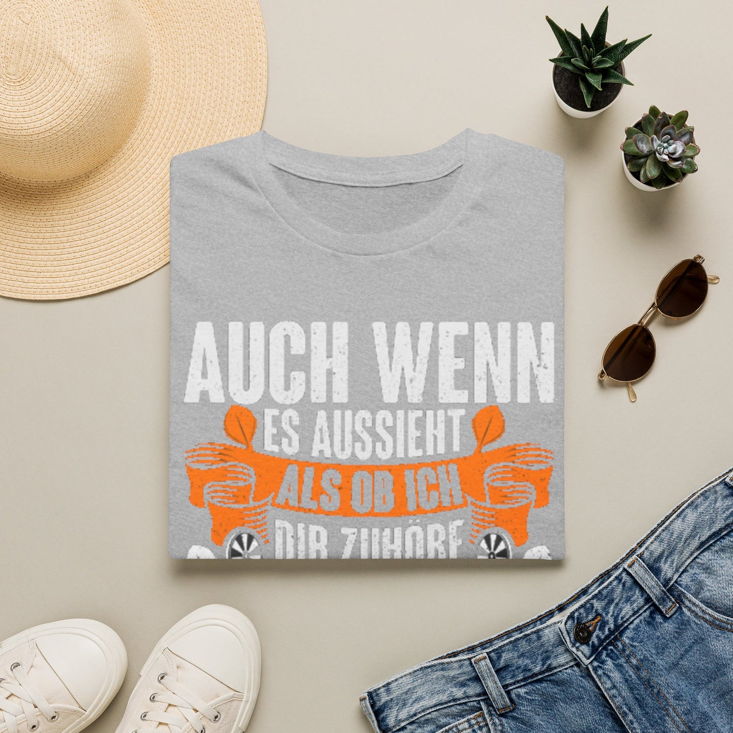 Darts T-Shirt — "Auch wenn es aussieht als ob ich dir zuhöre, bin ich beim Darten"