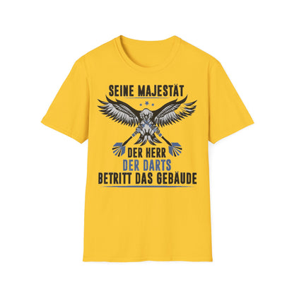 T-Shirt — 'Seine Majestät' Darts Player Tee (German)