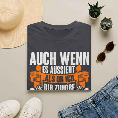 Darts T-Shirt — "Auch wenn es aussieht als ob ich dir zuhöre, bin ich beim Darten"