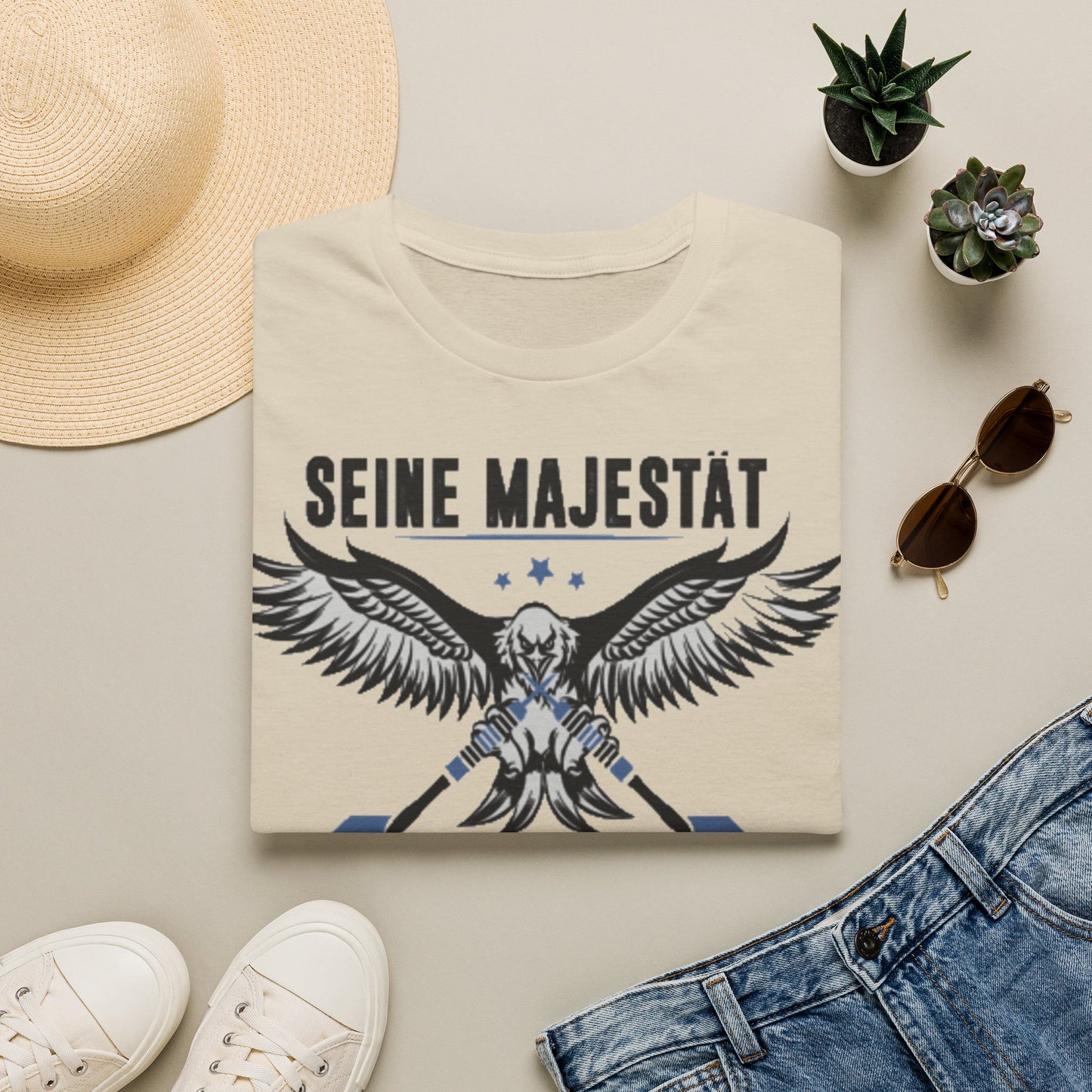 T-Shirt — 'Seine Majestät' Darts Player Tee (German)