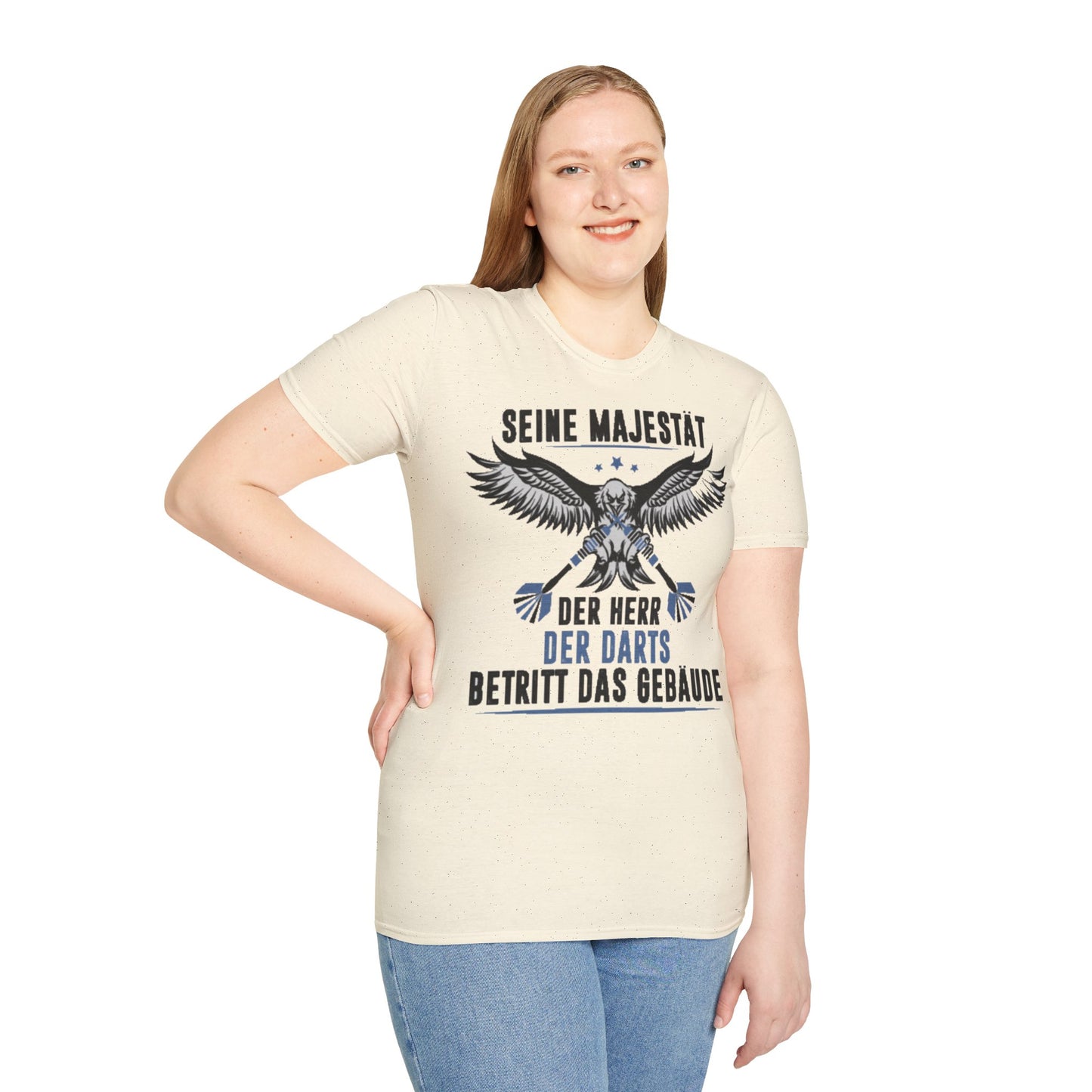 T-Shirt — 'Seine Majestät' Darts Player Tee (German)