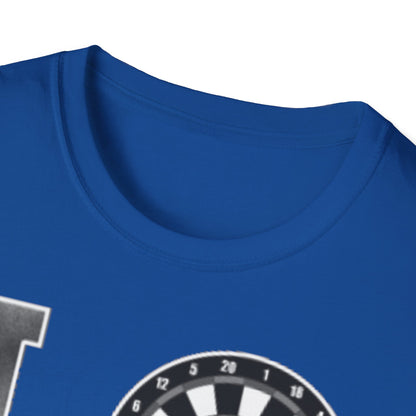 Darts Love T-Shirt — "LOVE" with Dartboard Graphic