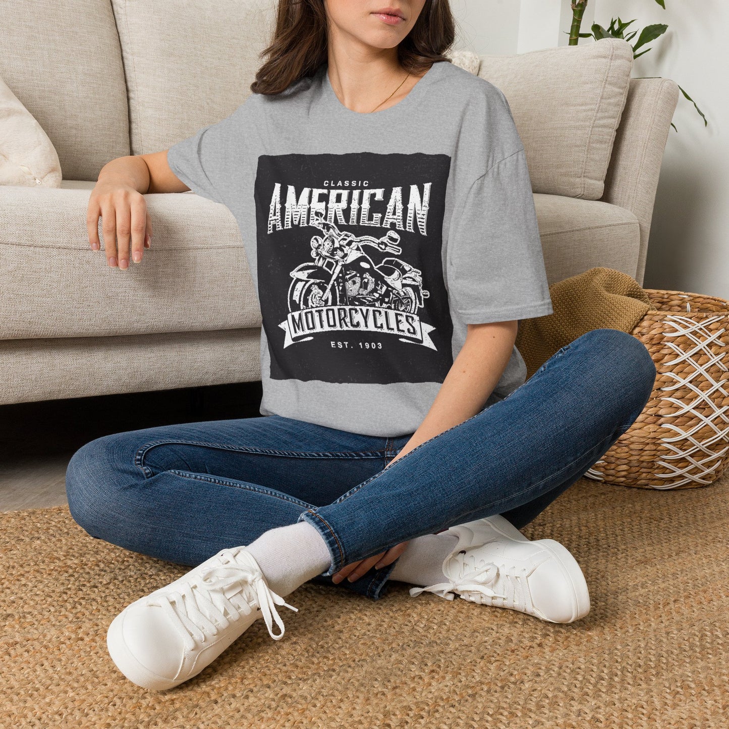 Classic American Motorcycles T-Shirt — Vintage Biker Graphic Tee