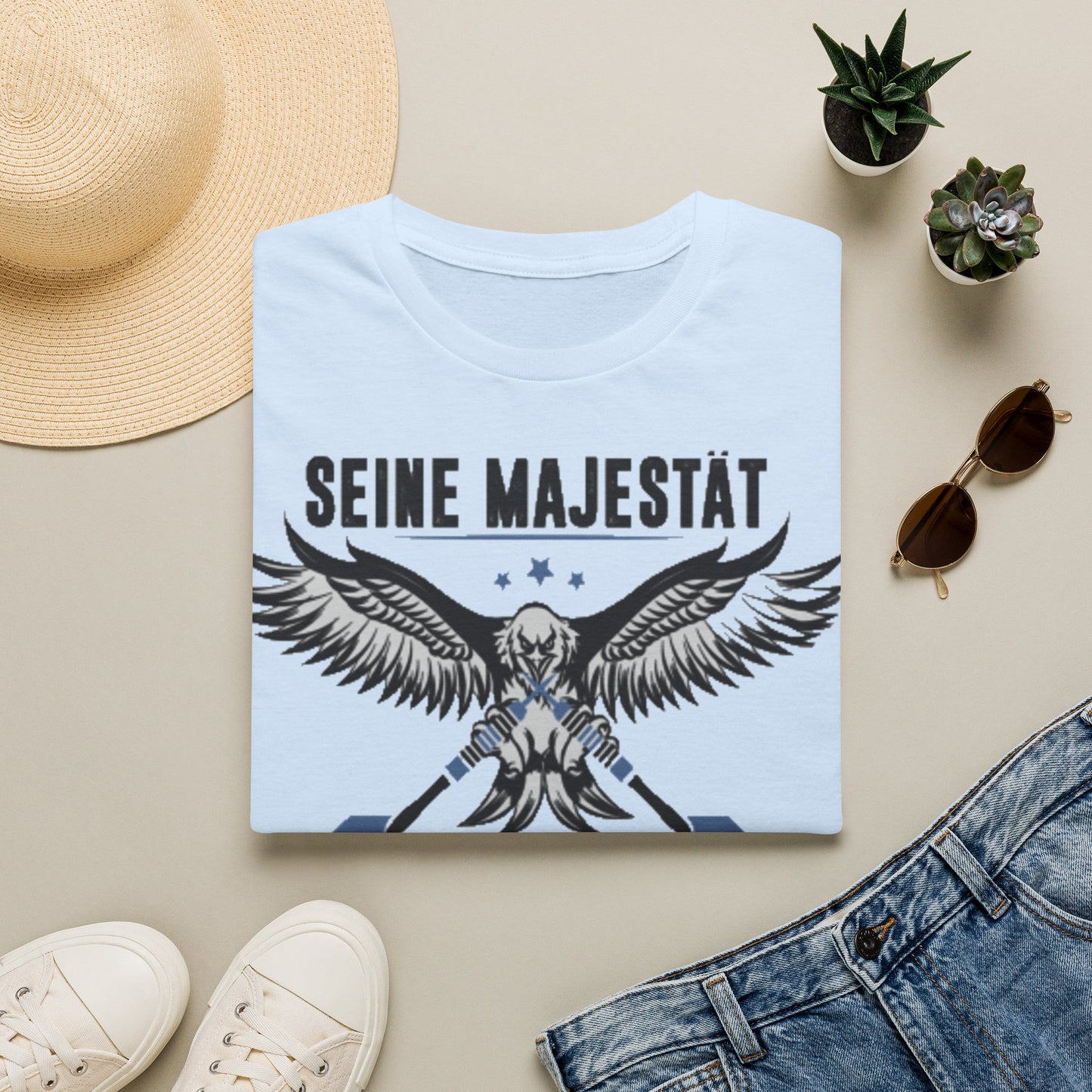 T-Shirt — 'Seine Majestät' Darts Player Tee (German)
