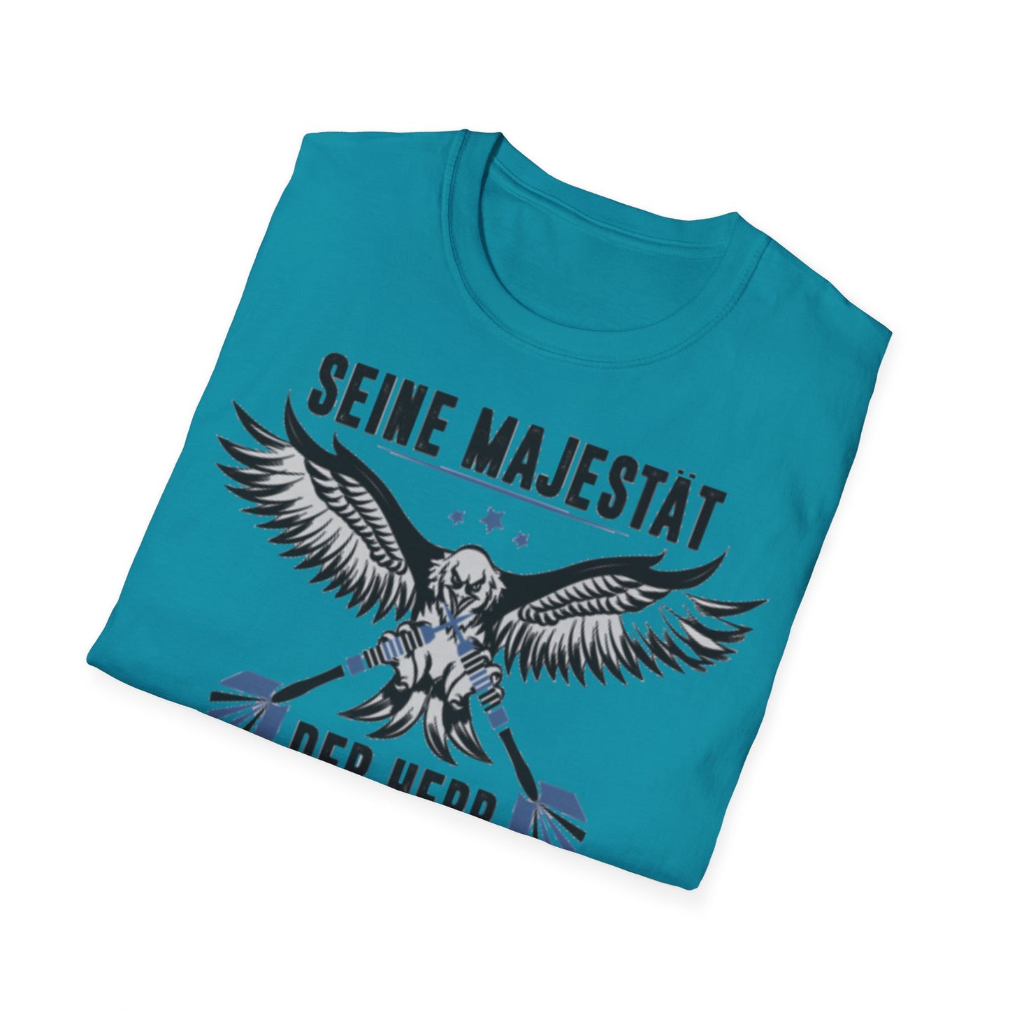 T-Shirt — 'Seine Majestät' Darts Player Tee (German)
