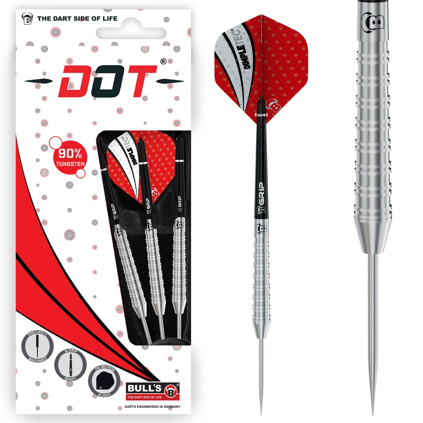 BULL'S Dot D3 90% Tungsten Steeldarts