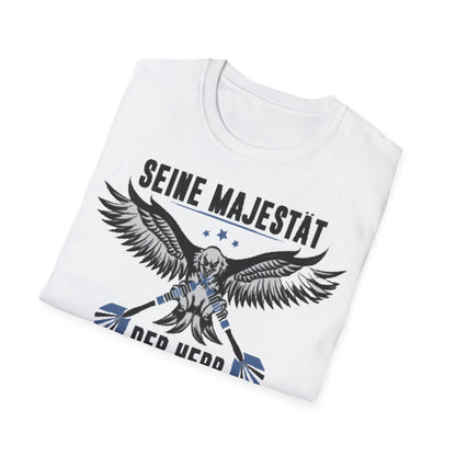 T-Shirt — 'Seine Majestät' Darts Player Tee (German)