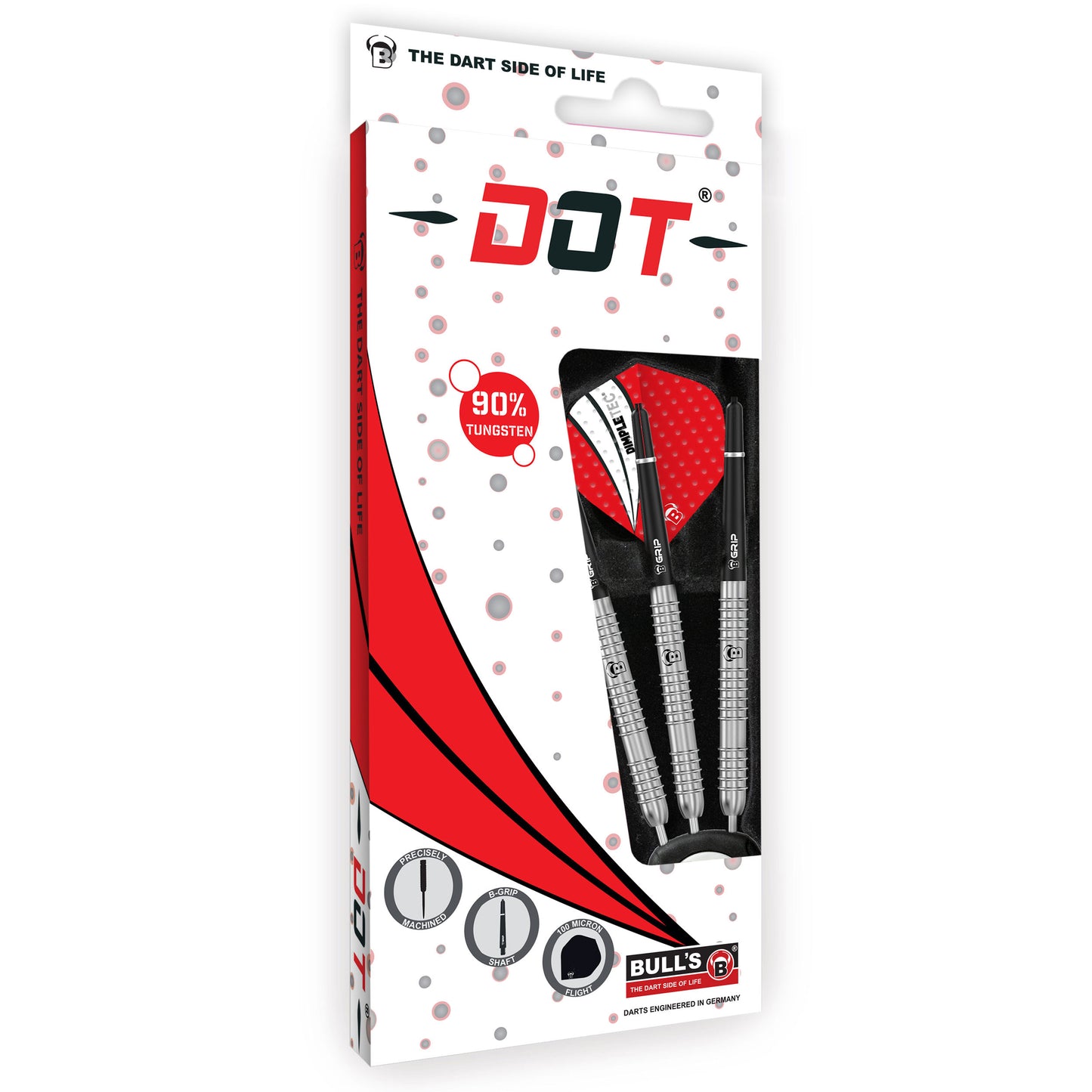 BULL'S Dot D8 90% Tungsten Steeldarts
