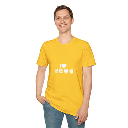 I  Cats T-Shirt – Cute Cat Silhouette Love Tee for Cat Lovers