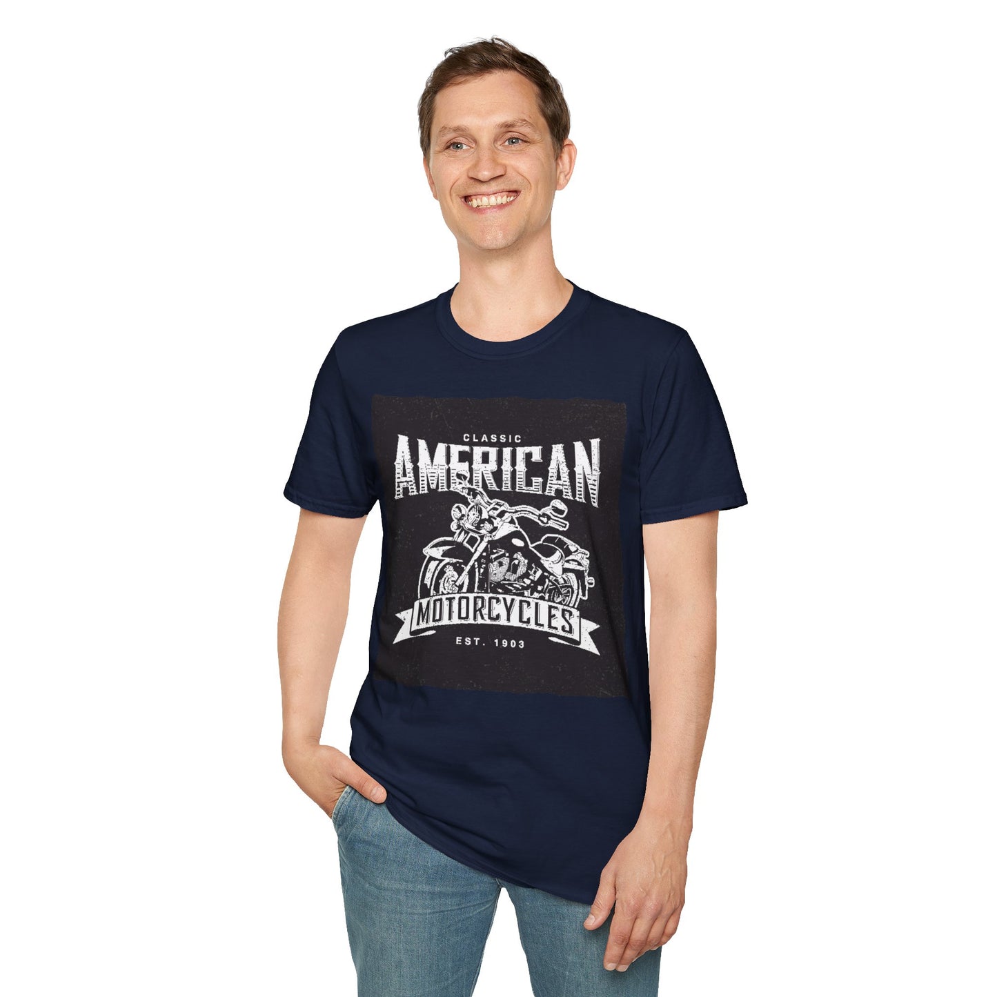 Classic American Motorcycles T-Shirt — Vintage Biker Graphic Tee