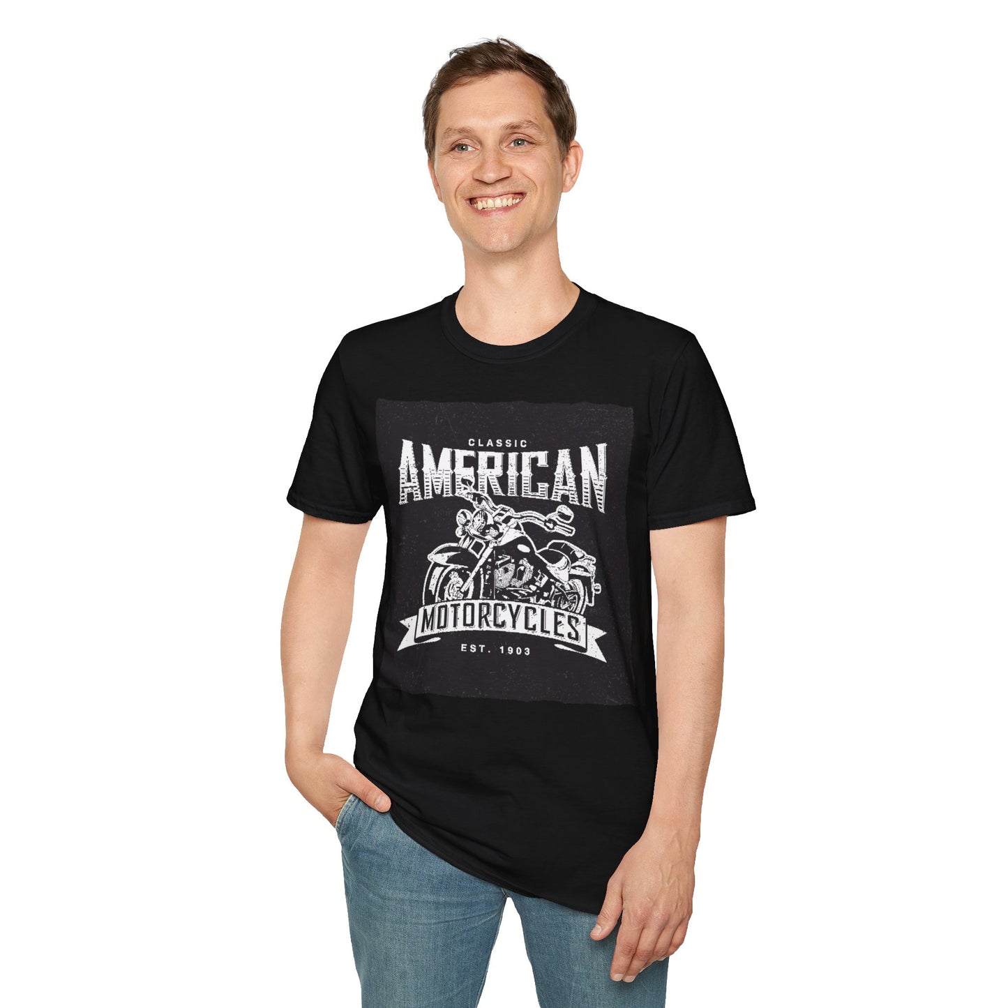 Classic American Motorcycles T-Shirt — Vintage Biker Graphic Tee