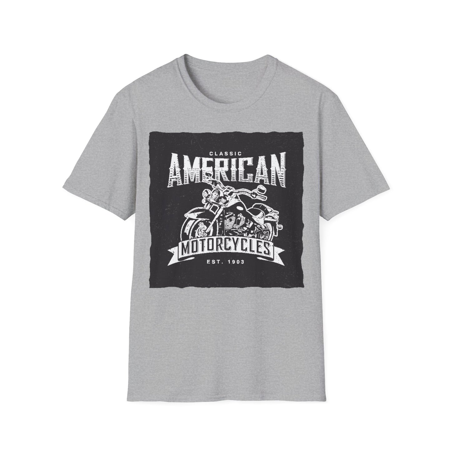Classic American Motorcycles T-Shirt — Vintage Biker Graphic Tee