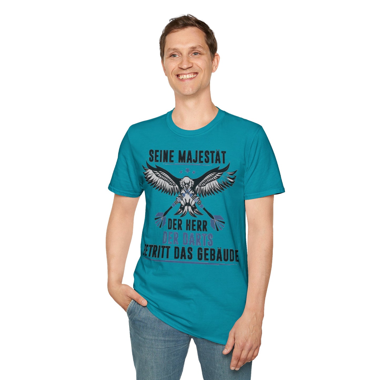 T-Shirt — 'Seine Majestät' Darts Player Tee (German)