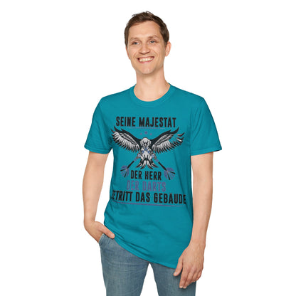T-Shirt — 'Seine Majestät' Darts Player Tee (German)