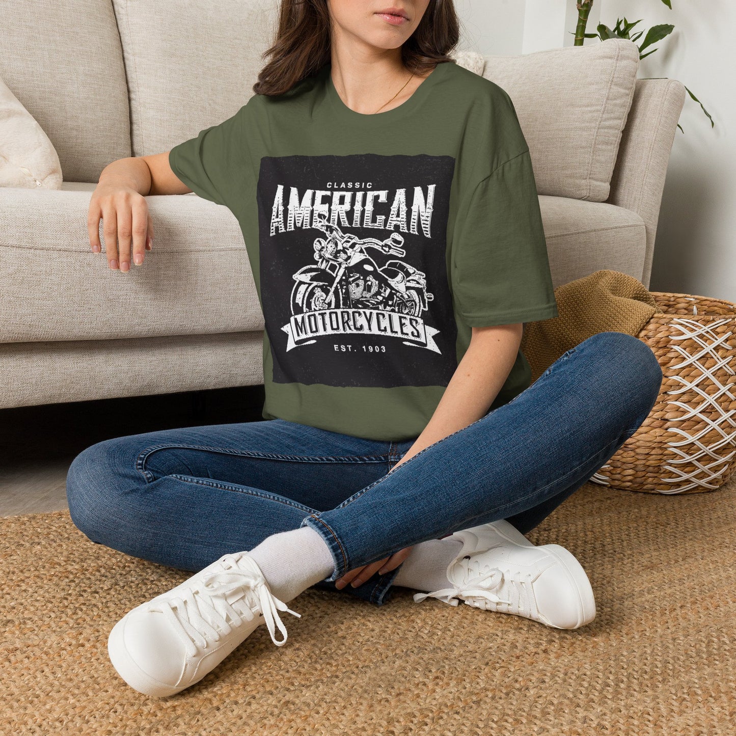 Classic American Motorcycles T-Shirt — Vintage Biker Graphic Tee