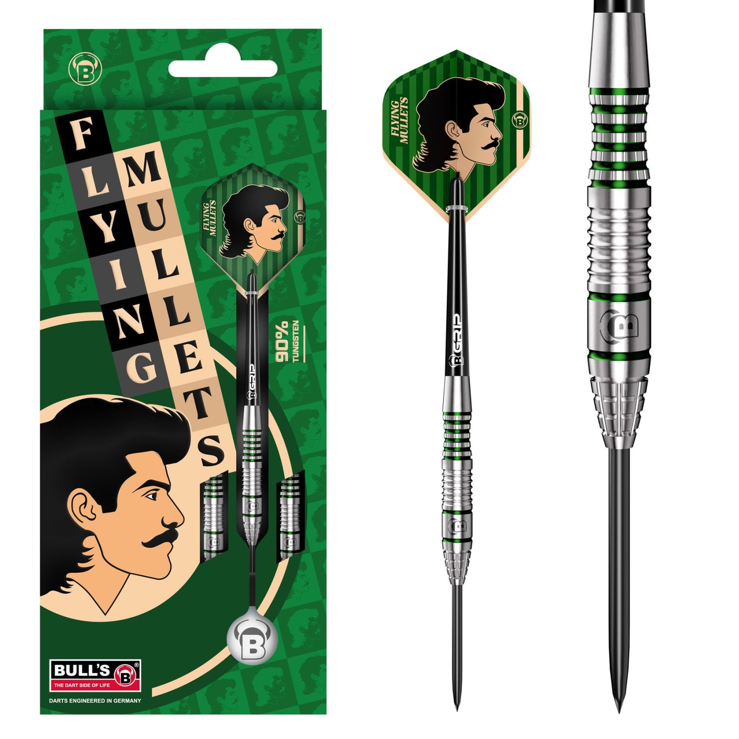 BULL'S Flying Mullet Steeldarts