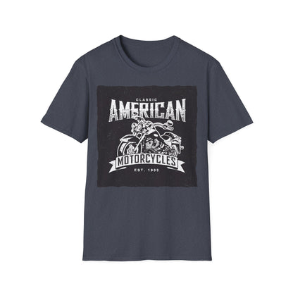 Classic American Motorcycles T-Shirt — Vintage Biker Graphic Tee