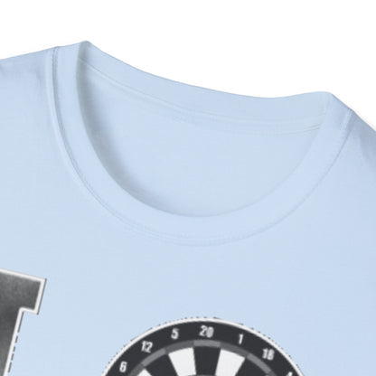Darts Love T-Shirt — "LOVE" with Dartboard Graphic