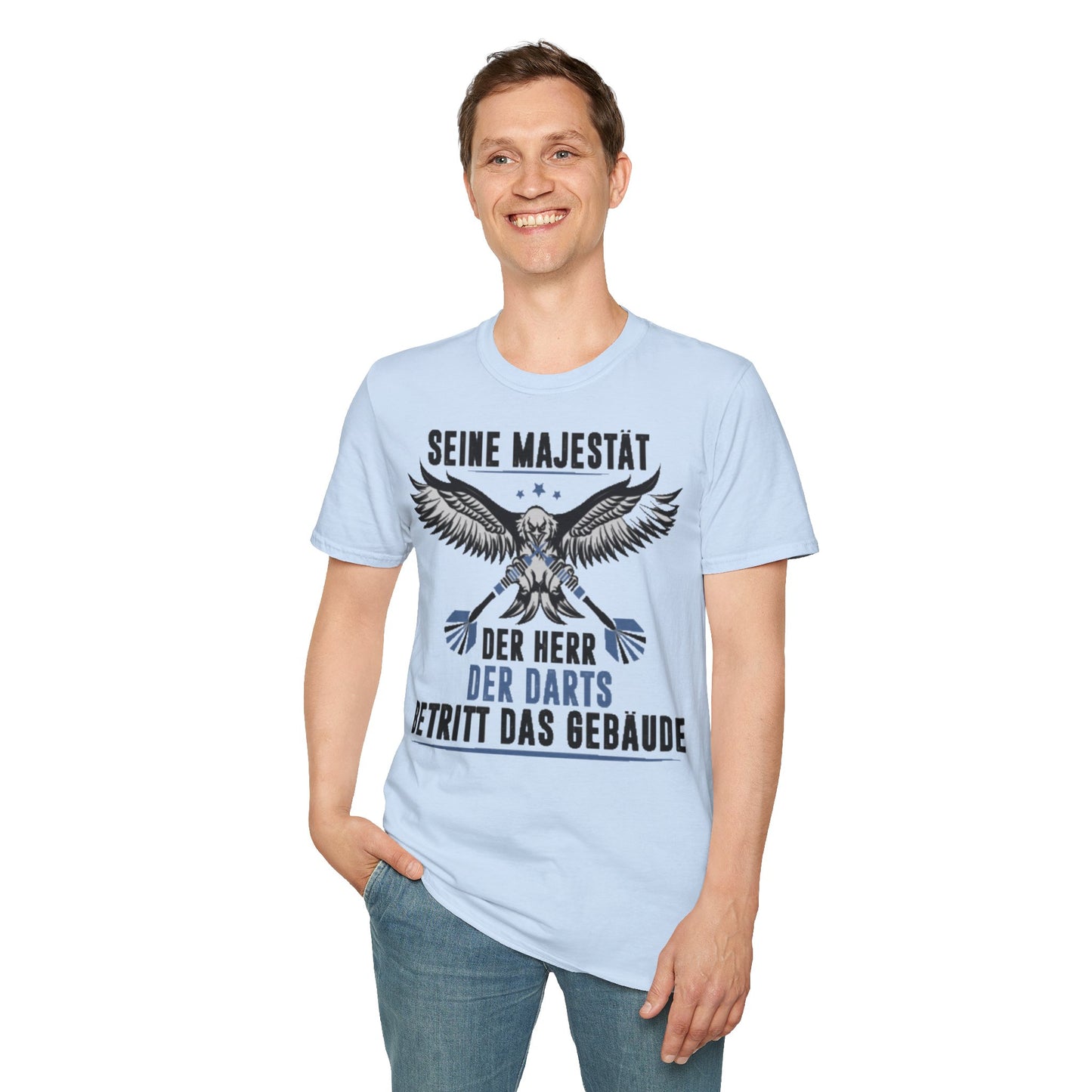 T-Shirt — 'Seine Majestät' Darts Player Tee (German)