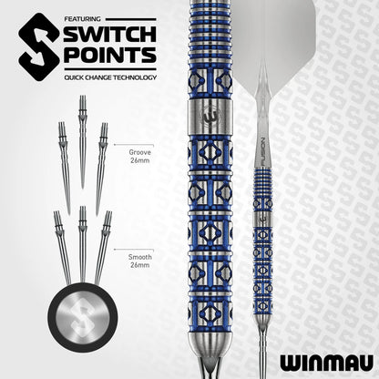 Winmau Lunaris Parallel Switch Point 90% Steeldarts