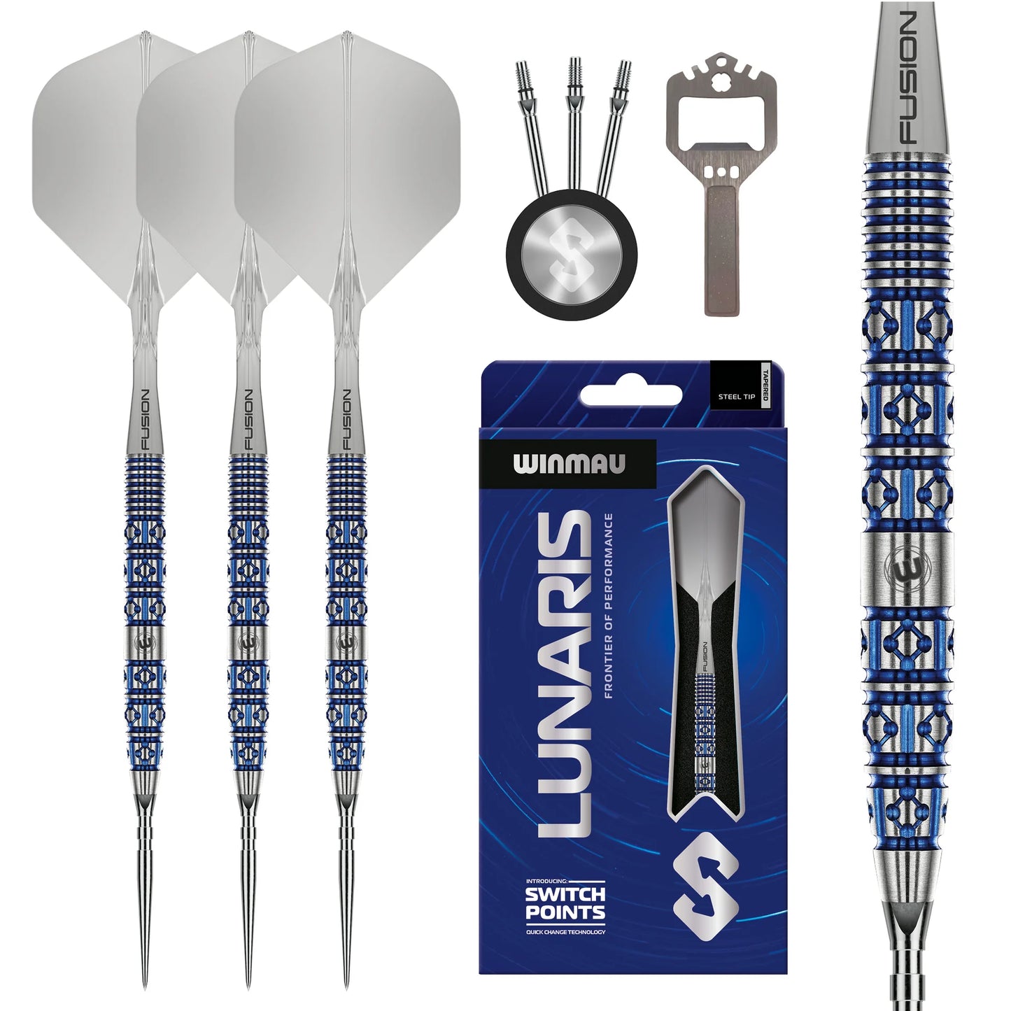 Winmau Lunaris Tapered Switch Point 90% Steeldarts