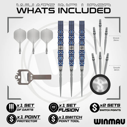 Winmau Lunaris Tapered Switch Point 90% Steeldarts