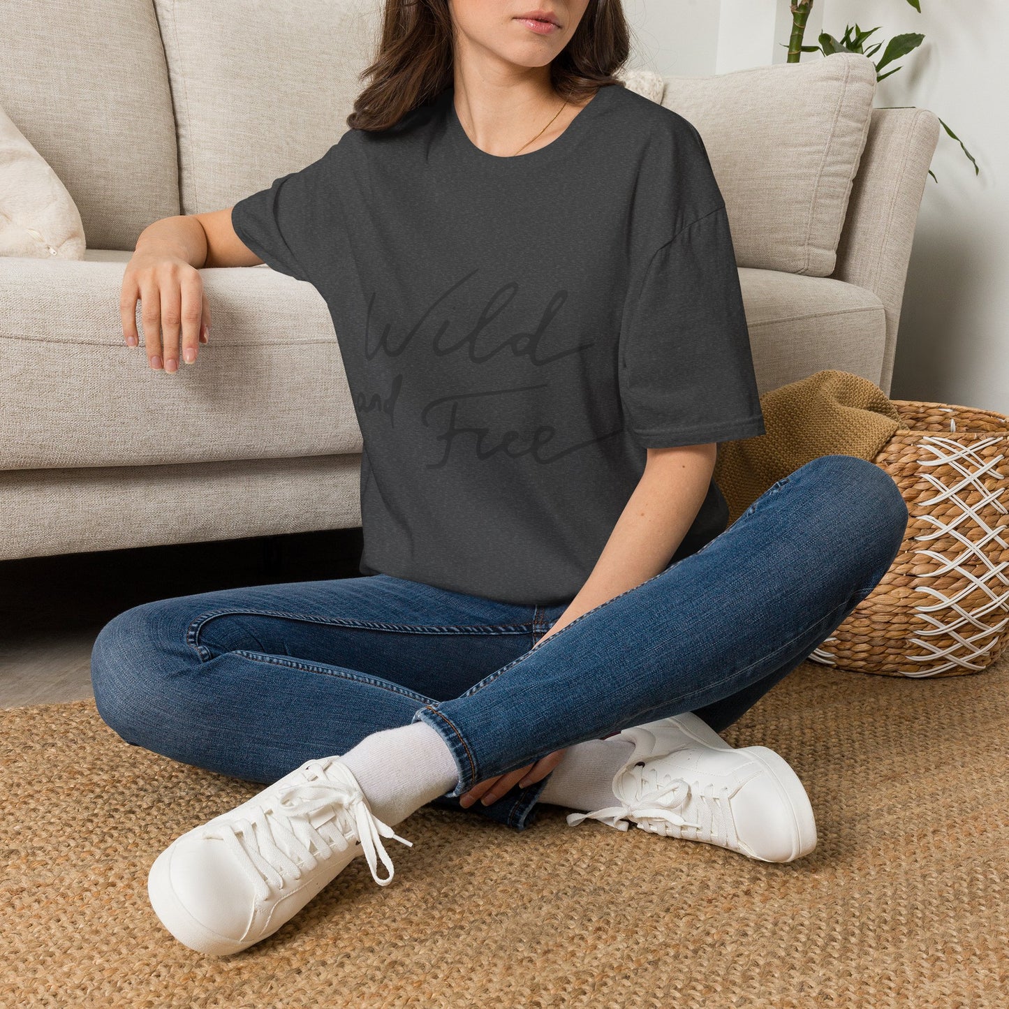 Wild and Free T-Shirt — Casual Script Tee for Adventurous Spirits