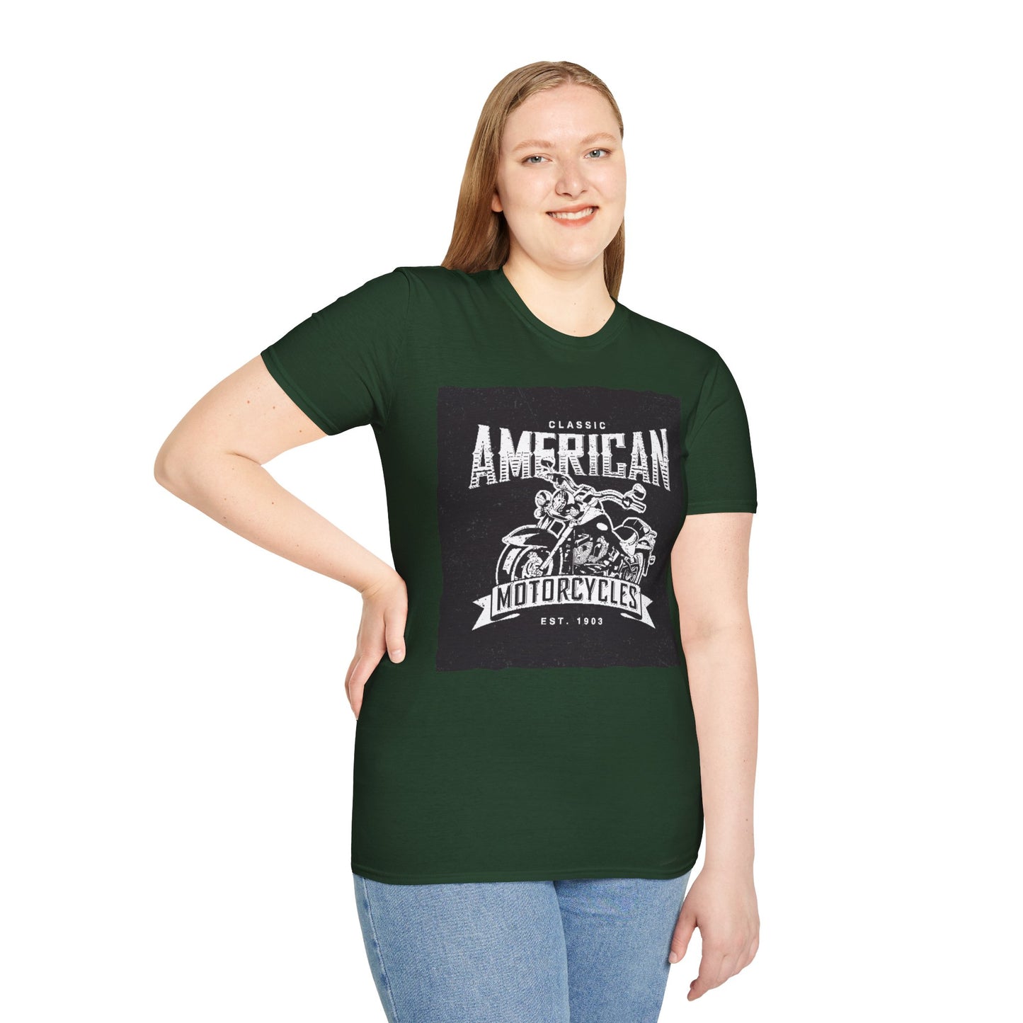 Classic American Motorcycles T-Shirt — Vintage Biker Graphic Tee