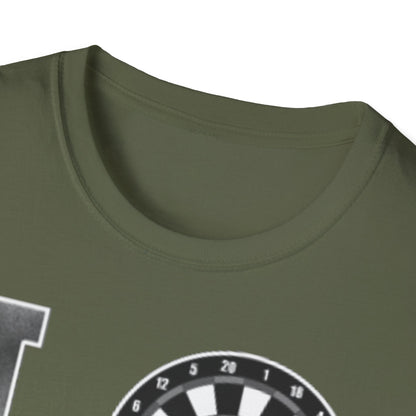Darts Love T-Shirt — "LOVE" with Dartboard Graphic