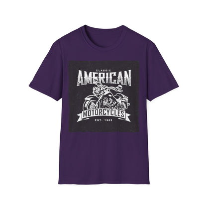 Classic American Motorcycles T-Shirt — Vintage Biker Graphic Tee