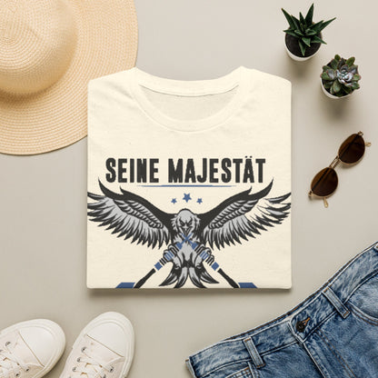 T-Shirt — 'Seine Majestät' Darts Player Tee (German)