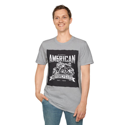 Classic American Motorcycles T-Shirt — Vintage Biker Graphic Tee