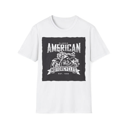 Classic American Motorcycles T-Shirt — Vintage Biker Graphic Tee