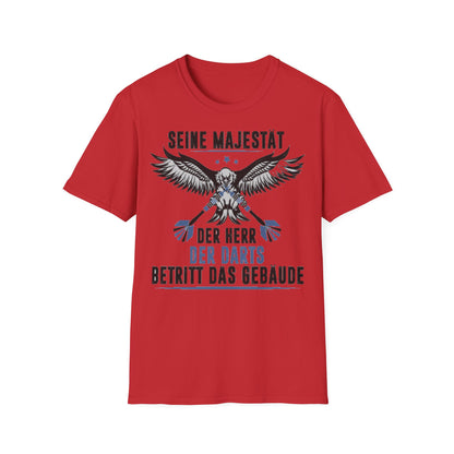 T-Shirt — 'Seine Majestät' Darts Player Tee (German)