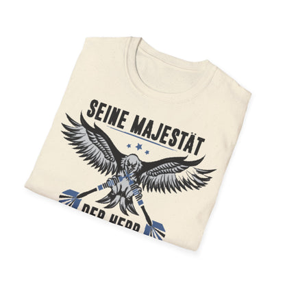 T-Shirt — 'Seine Majestät' Darts Player Tee (German)