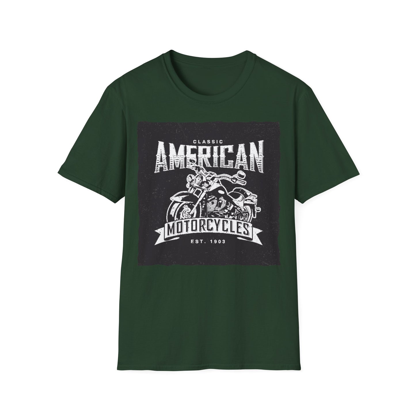 Classic American Motorcycles T-Shirt — Vintage Biker Graphic Tee